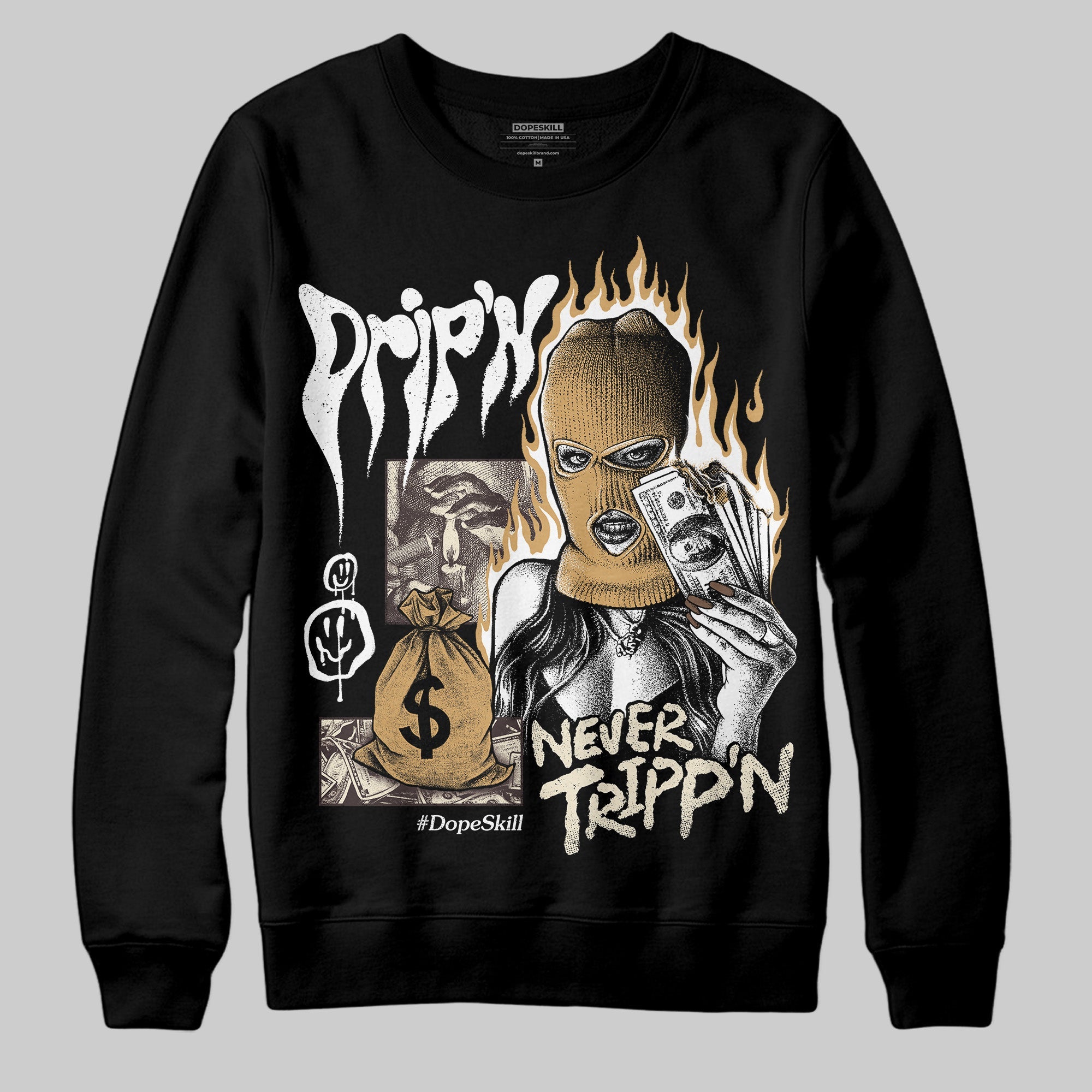 Earth 5s superstreetwear Sweatshirt Drip'n Never Tripp'n Graphic
