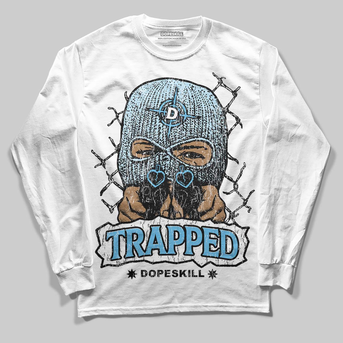 Legend Blue 11s superstreetwear Long Sleeve T-Shirt New Trapped Graphic