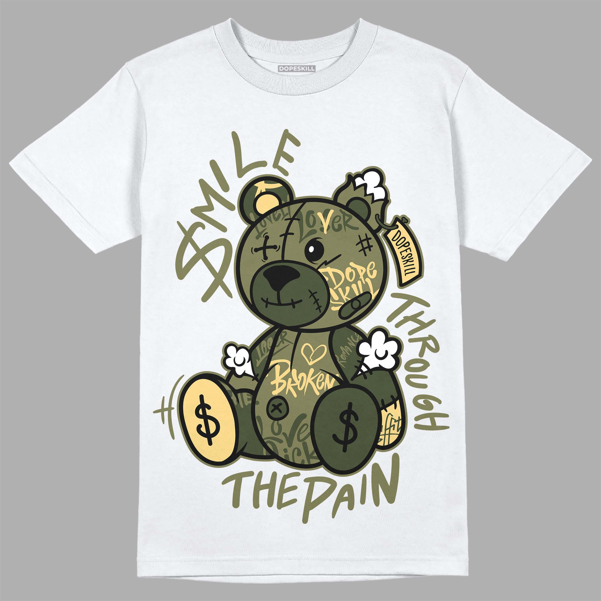Craft Olive 4s superstreetwear T-Shirt Smile Through The Pain Graphic
