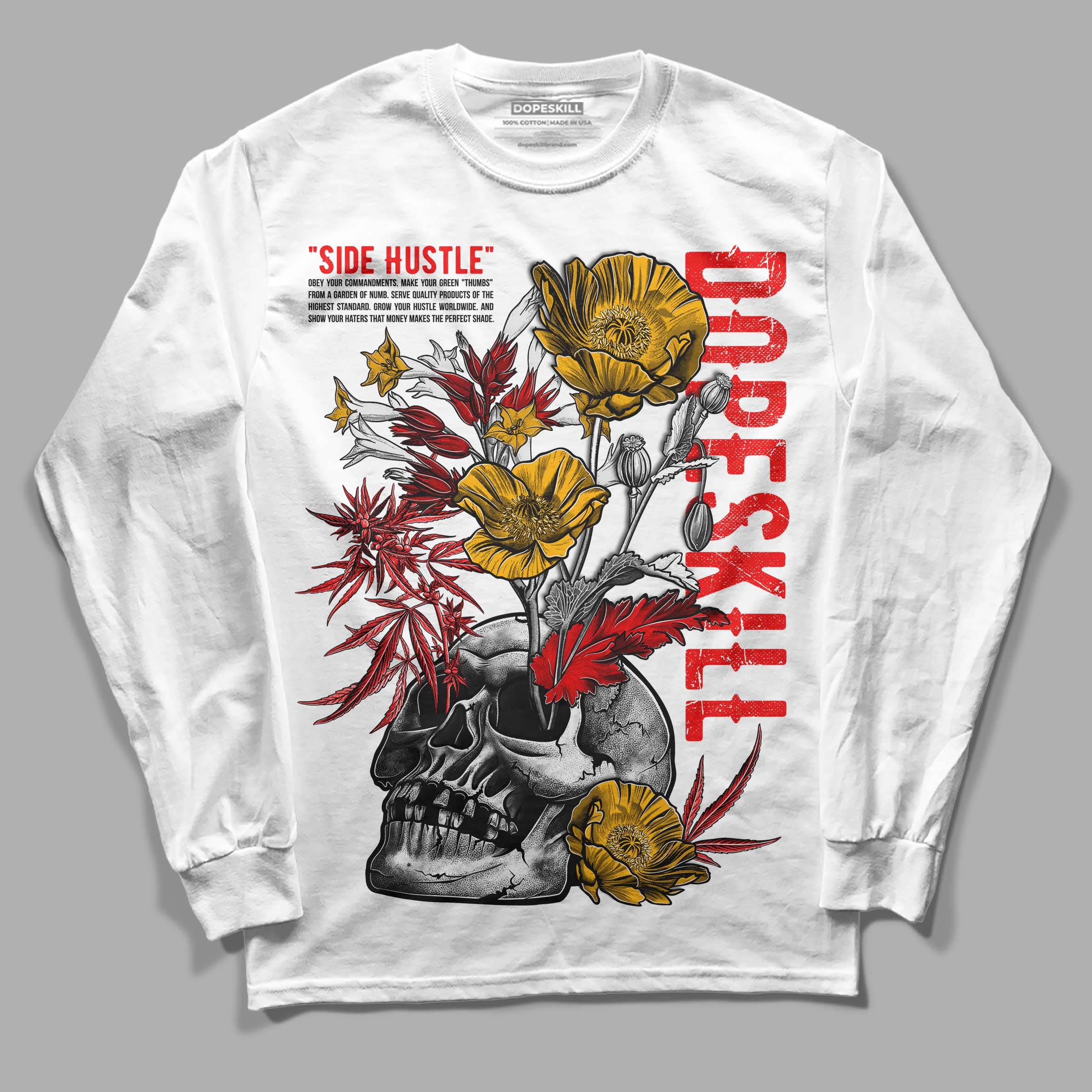 Red Collection superstreetwear Long Sleeve T-Shirt Side Hustle Graphic