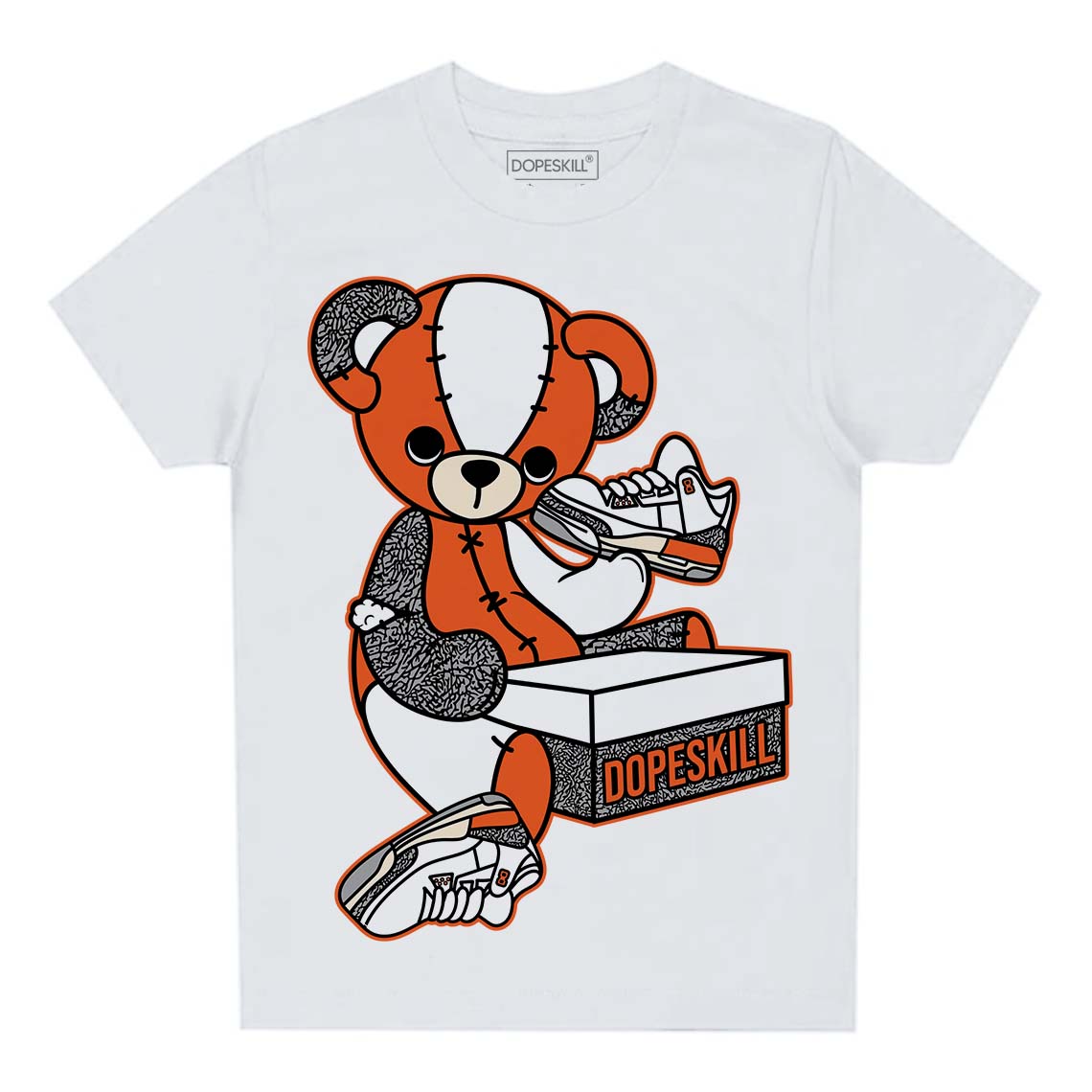 Georgia Peach 3s superstreetwear Toddler Kids T-shirt Sneakerhead BEAR Graphic