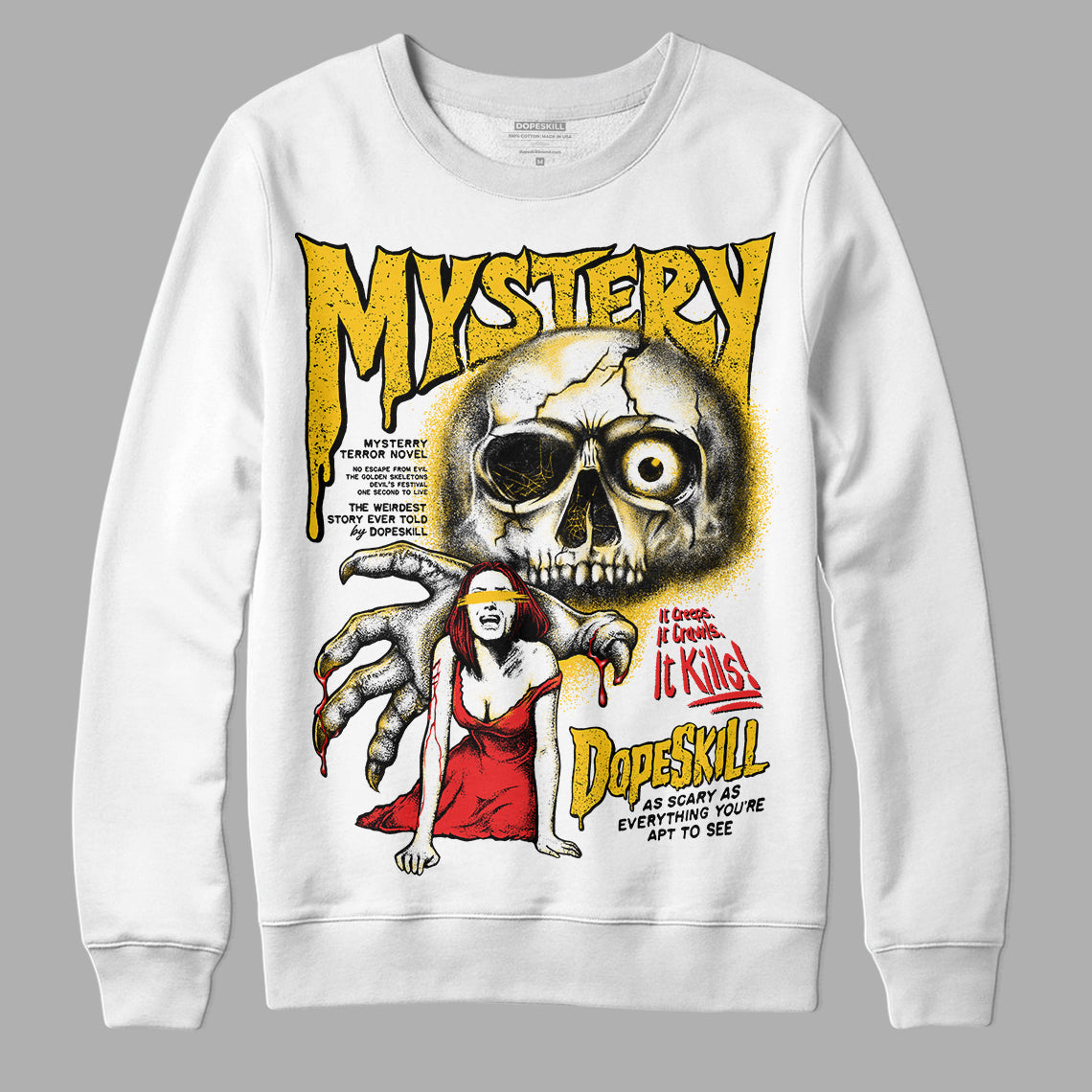 Yellow Collection superstreetwear Sweatshirt Mystery Ghostly Grasp Graphic
