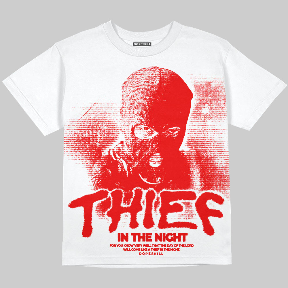Cherry 11s superstreetwear Oversize Print T-Shirt Thief In The Night Graphic