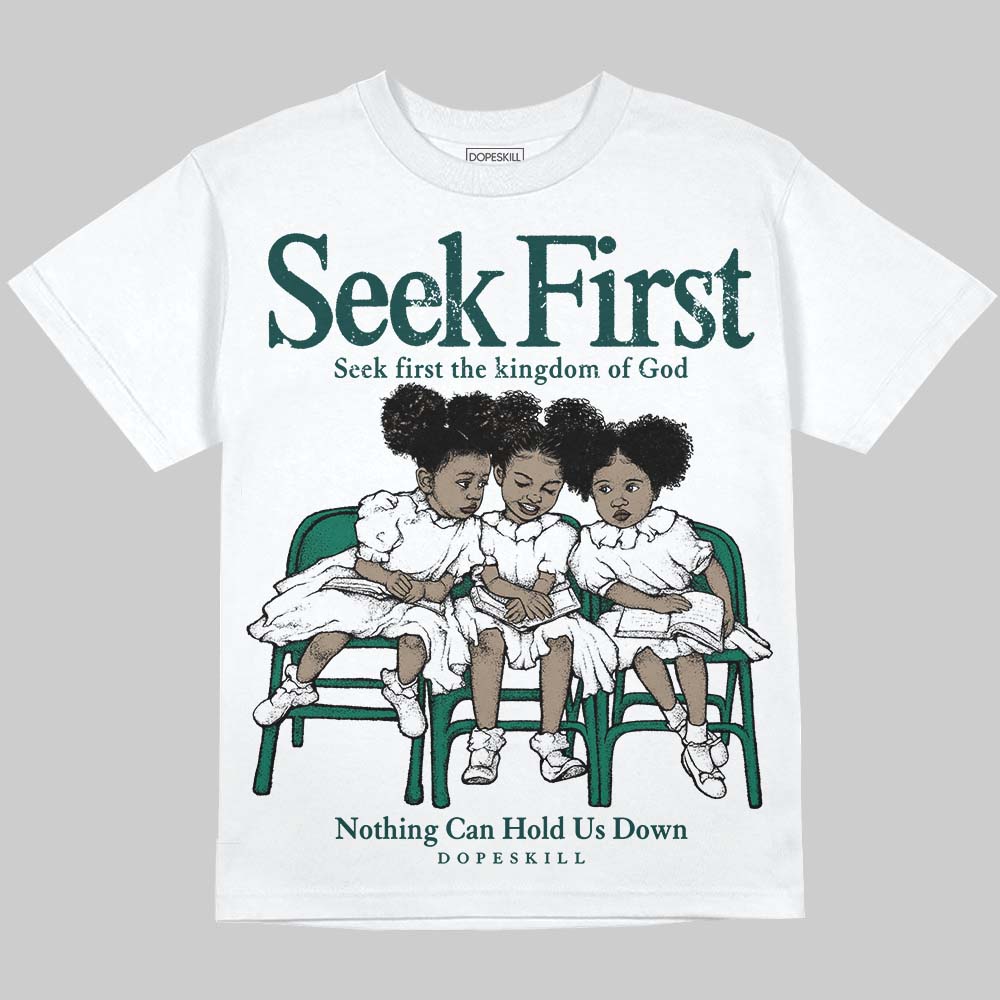 Oxidized Green 4s superstreetwear Oversize Print T-Shirt New Seek First Graphic