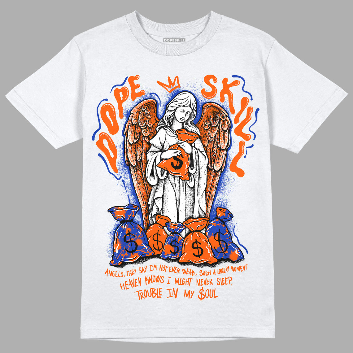 Dunk Low Futura Orange Blaze superstreetwear T-Shirt Angels Graphic