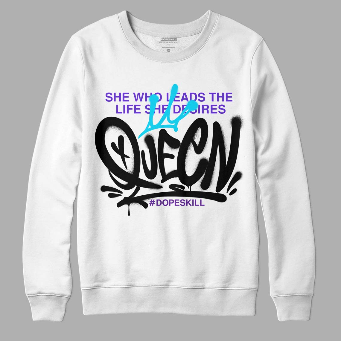 Aqua 6s superstreetwear Sweatshirt Queen Graphic