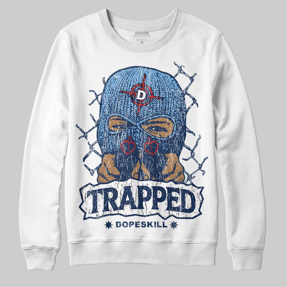 Summit White Navy 4s superstreetwear Sweatshirt New Trapped Graphic