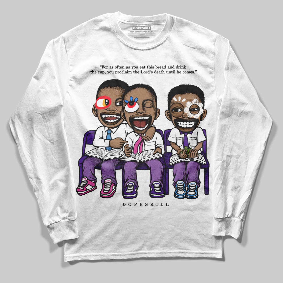 PURPLE Collection superstreetwear Long Sleeve T-Shirt First Sunday Graphic