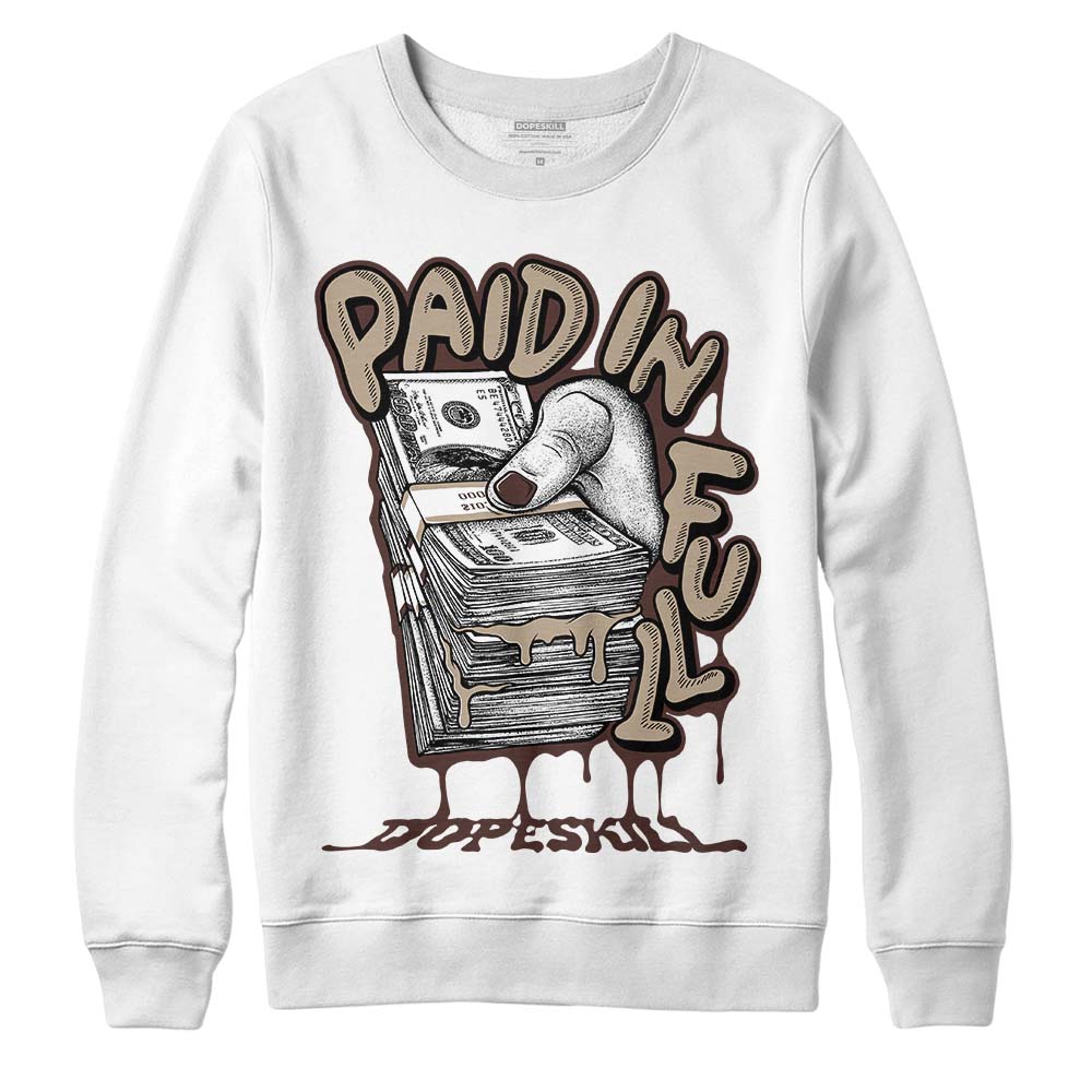 Latte 1s superstreetwear Sweatshirt Paid In Full Graphic