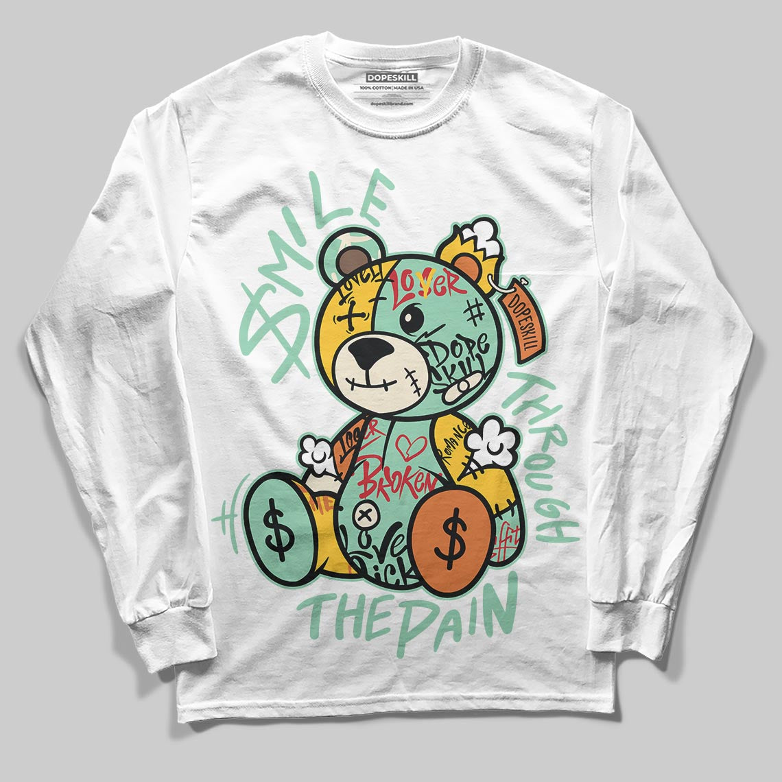 SB Dunk a??Rodeoa?? superstreetwear Long Sleeve T-Shirt Smile Through The Pain Graphic