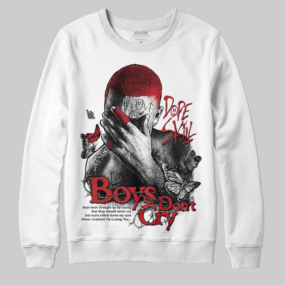 White Cement 4s superstreetwear Sweatshirt Boys Don't Cry Graphic