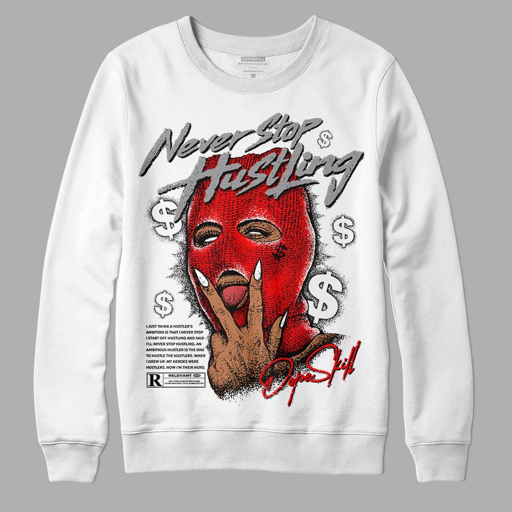 Black and White Collection superstreetwear Sweatshirt Never Stop Hustling Graphic