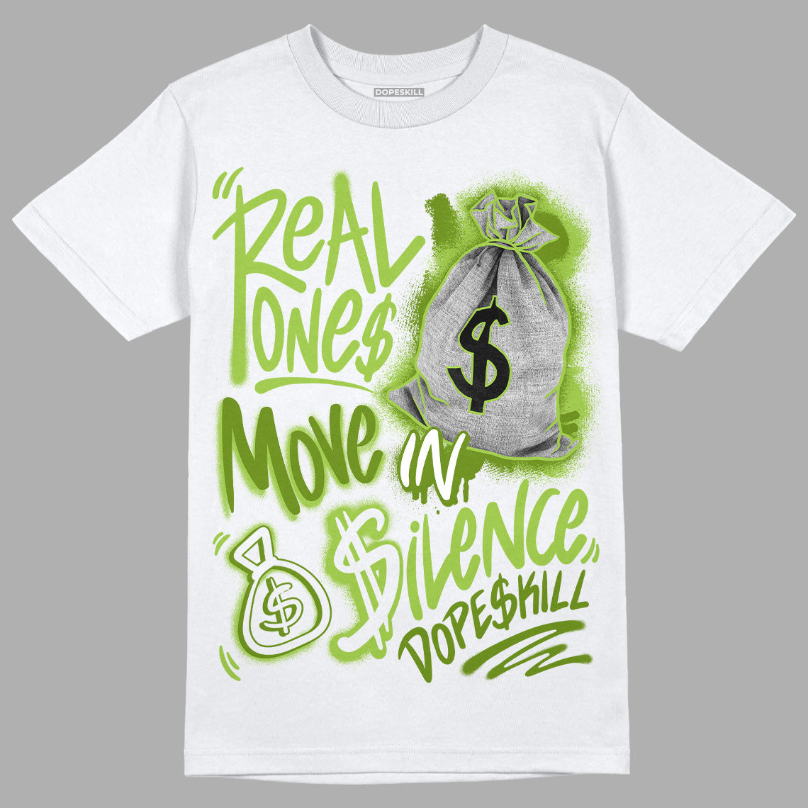Dunk Low 'Chlorophyll' superstreetwear T-Shirt Real Ones Move In Silence Graphic