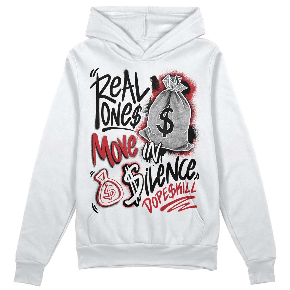Red Taxi 12s superstreetwear Hoodie Sweatshirt Real Ones Move In Silence Graphic