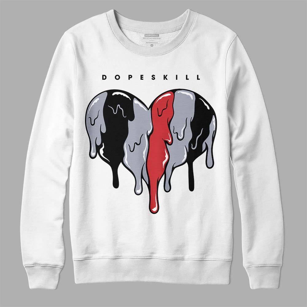 Bred Reimagined 4s superstreetwear Sweatshirt Slime Drip Heart Graphic