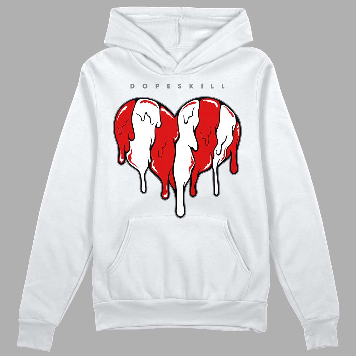 Gym Red 9s superstreetwear Hoodie Sweatshirt Slime Drip Heart Graphic