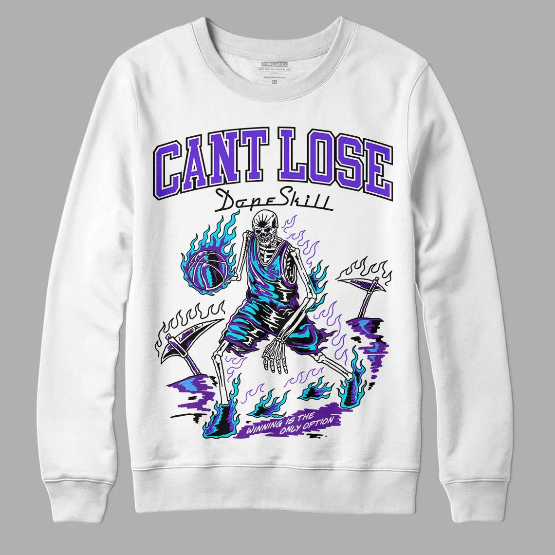 Aqua 6s superstreetwear Sweatshirt Cant Lose Graphic