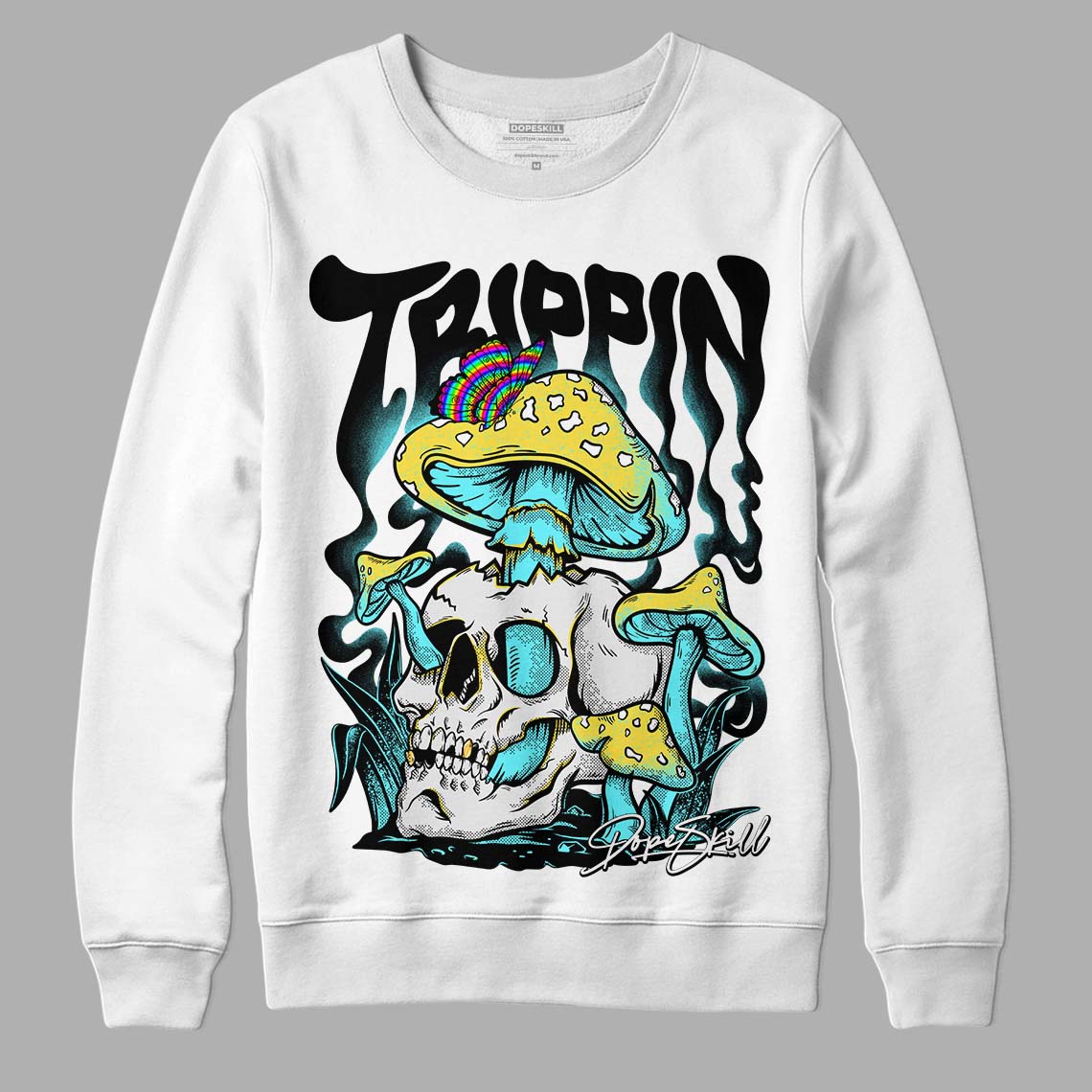 Aqua 5s superstreetwear Sweatshirt Trippin Graphic