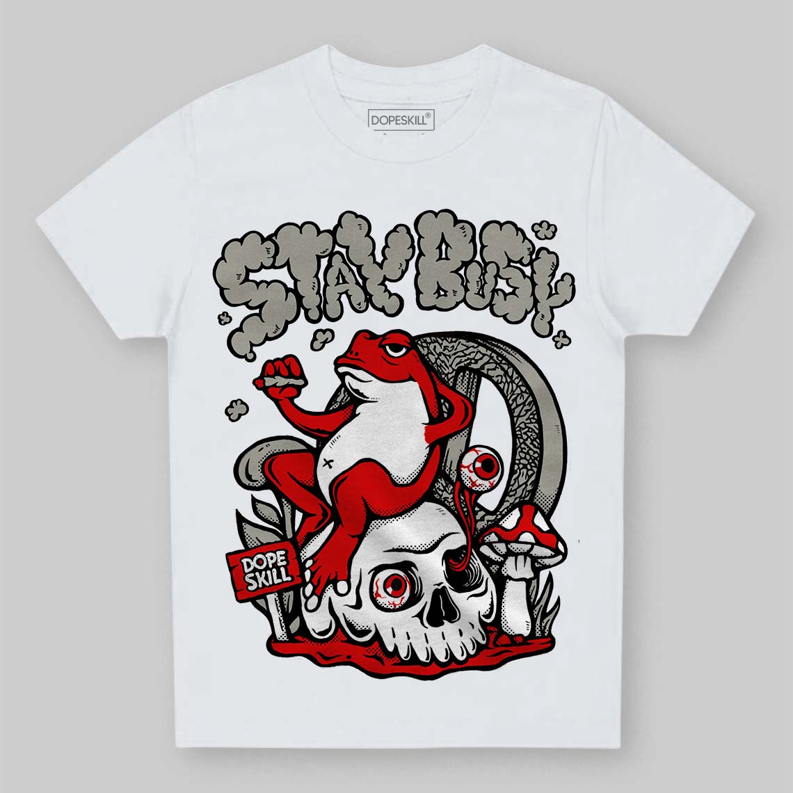 Fire Red 3s superstreetwear Toddler Kids T-shirt Stay Busy Graphic