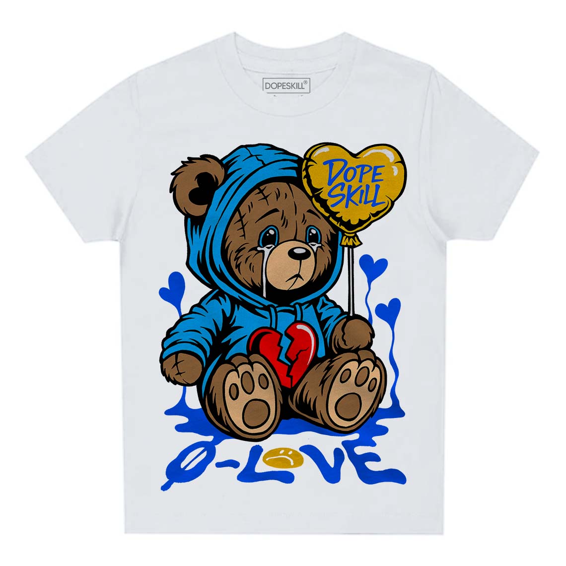 Royal Blue Collection superstreetwear Toddler Kids T-shirt Broken Bear Graphic