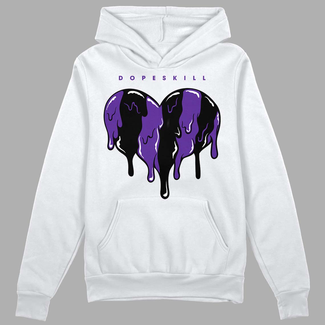 PURPLE Collection superstreetwear Hoodie Sweatshirt Slime Drip Heart Graphic
