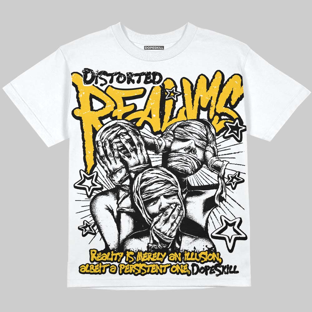 Yellow Collection superstreetwear Oversize Print T-Shirt Distorted Realms Graphic