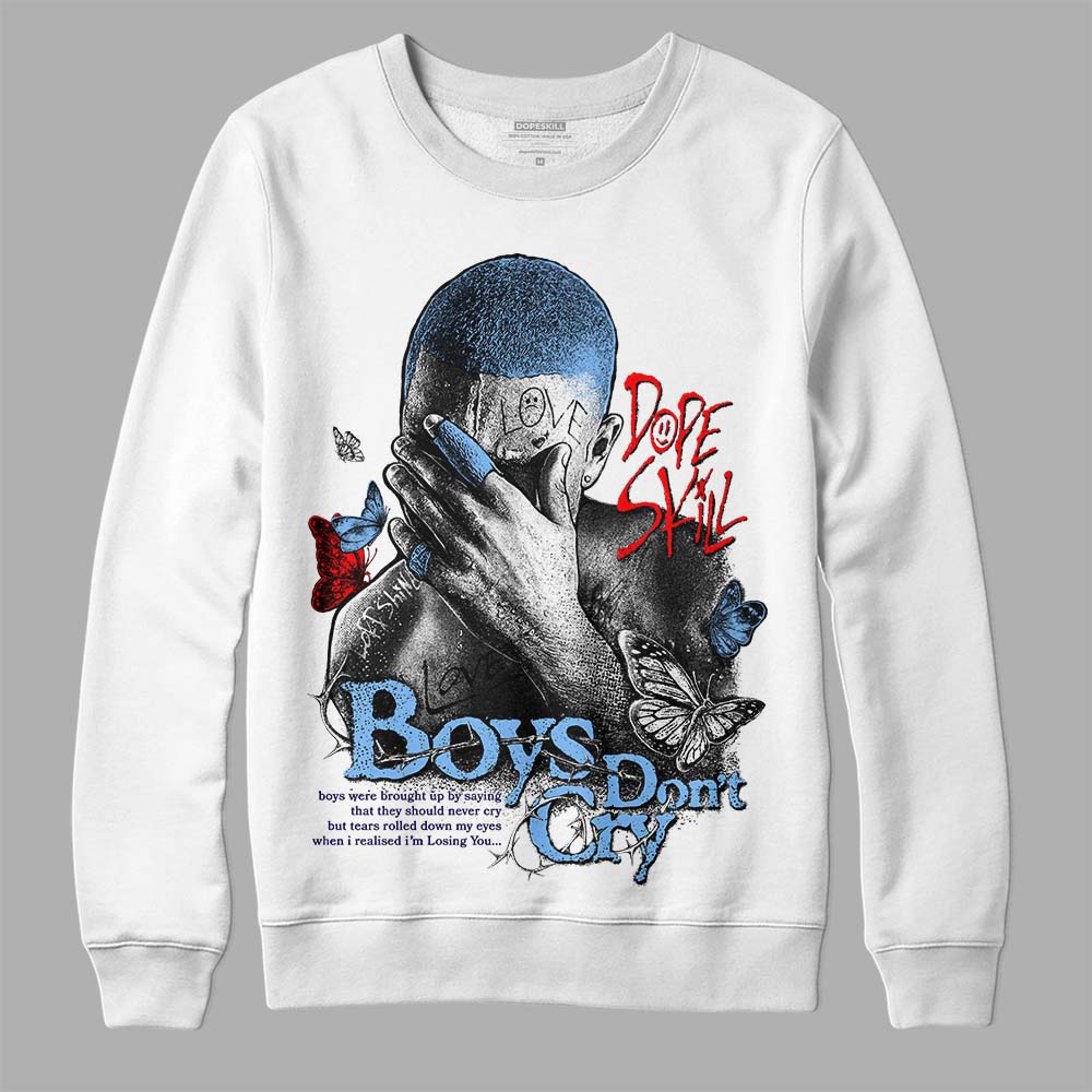 Powder Blue 9s superstreetwear Sweatshirt Boys Don't Cry Graphic