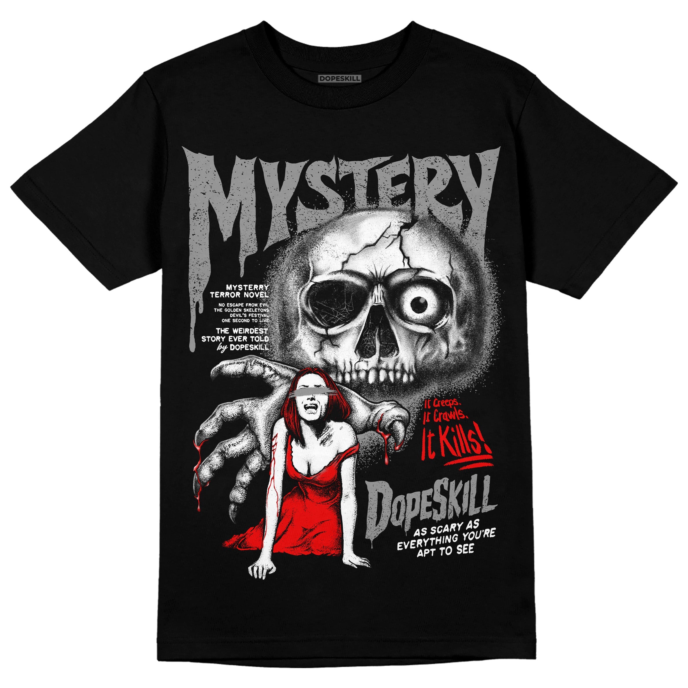 Black and White Collection superstreetwear T-Shirt Mystery Ghostly Grasp Graphic