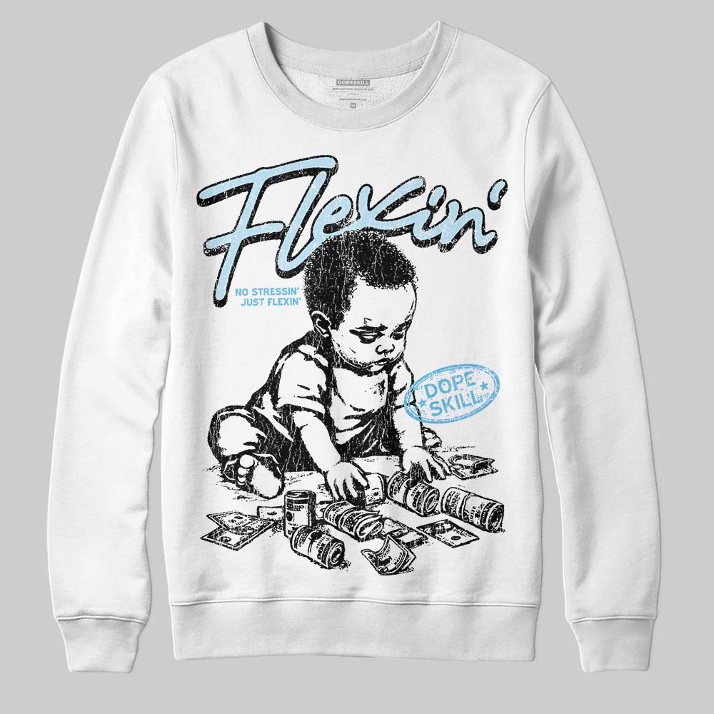 Legend Blue 11s superstreetwear Sweatshirt Flexin' Graphic