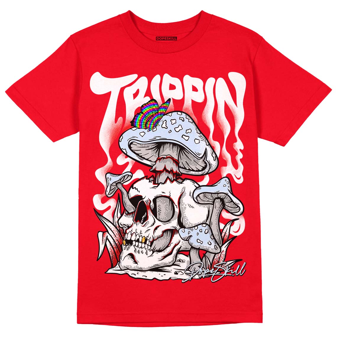 Cherry 11s superstreetwear Varsity Red T-shirt Trippin Graphic