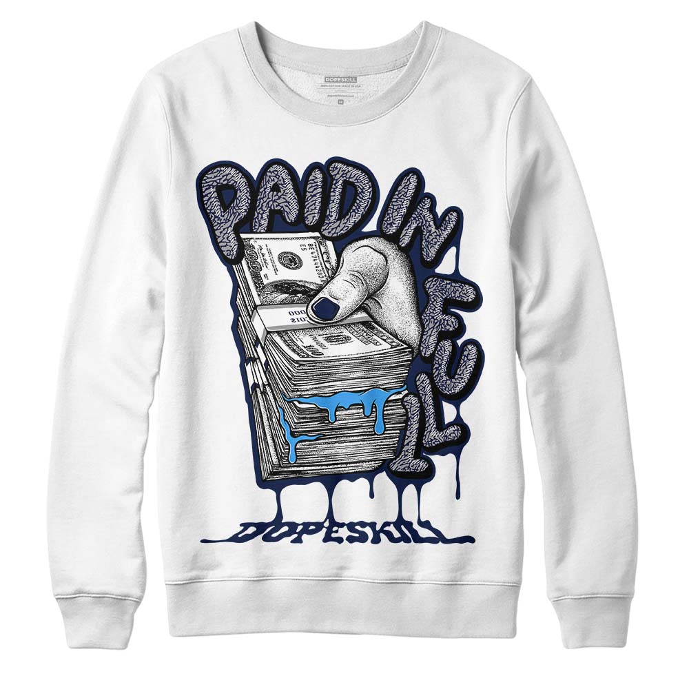 AJ Spizike White Obsidian superstreetwear Sweatshirt Paid In Full Graphic