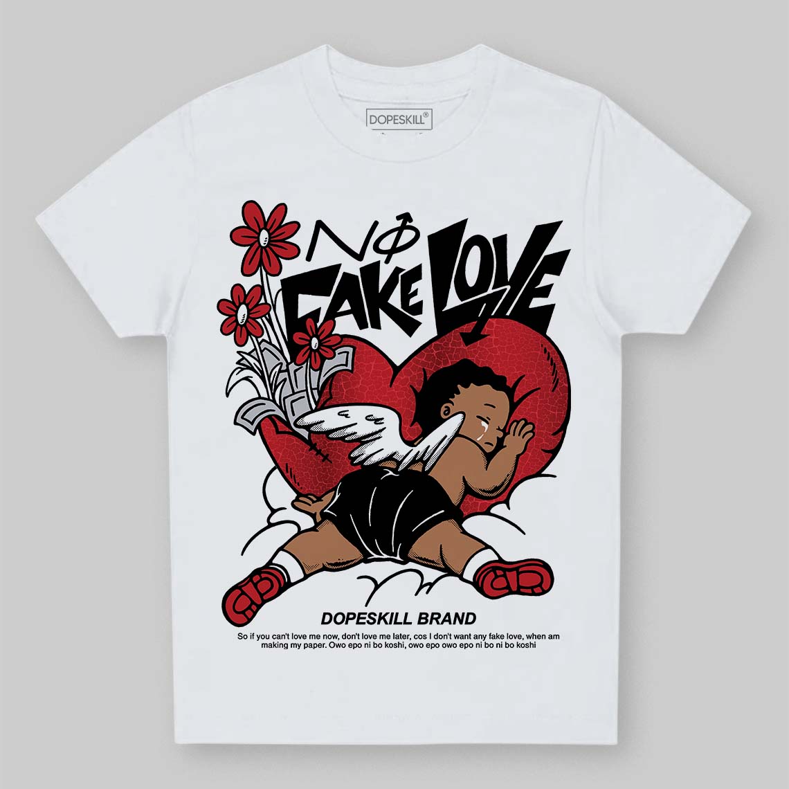 Ruby 1s superstreetwear Toddler Kids T-shirt No Fake Love Graphic