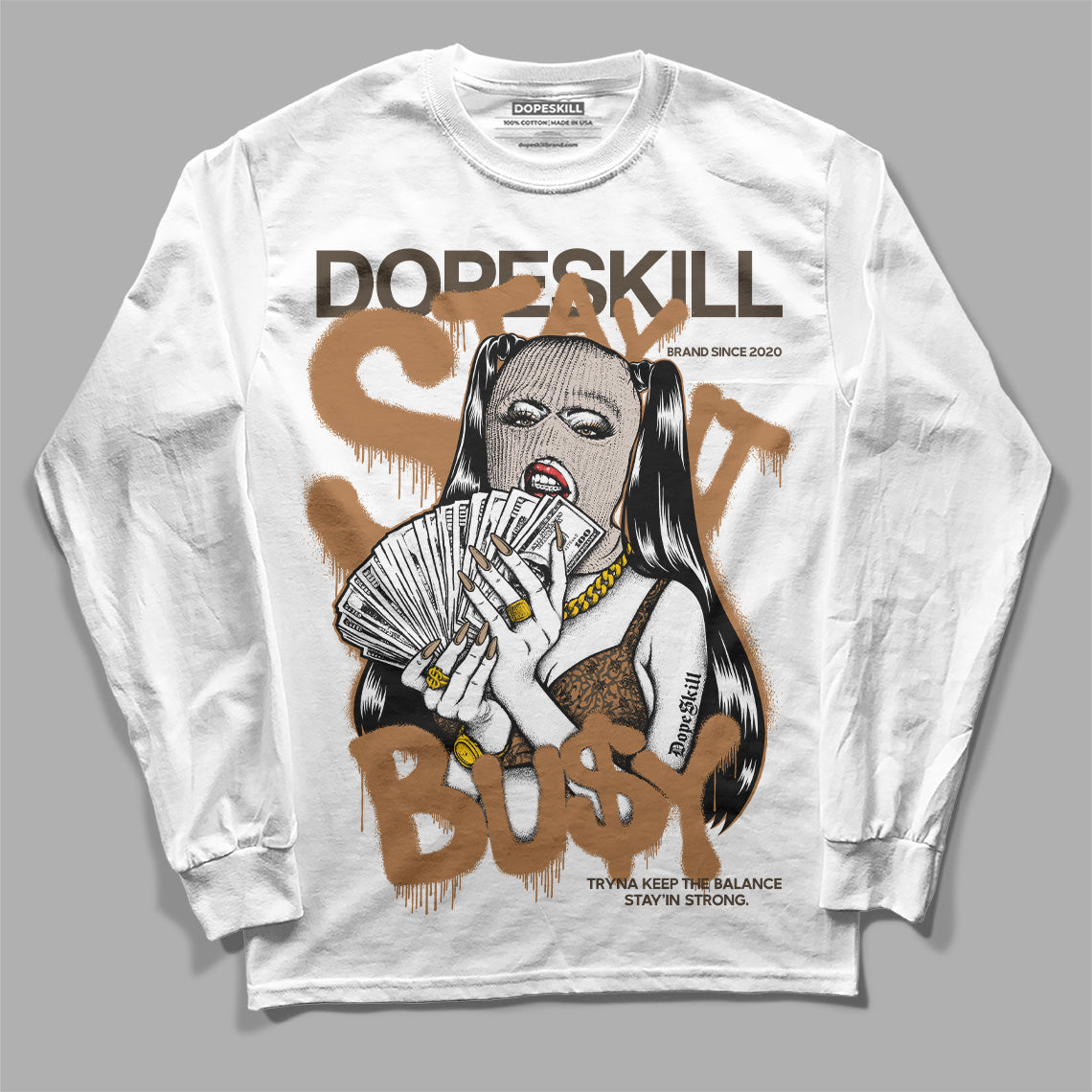 Palomino 3s superstreetwear Long Sleeve T-Shirt Stay It Busy Graphic