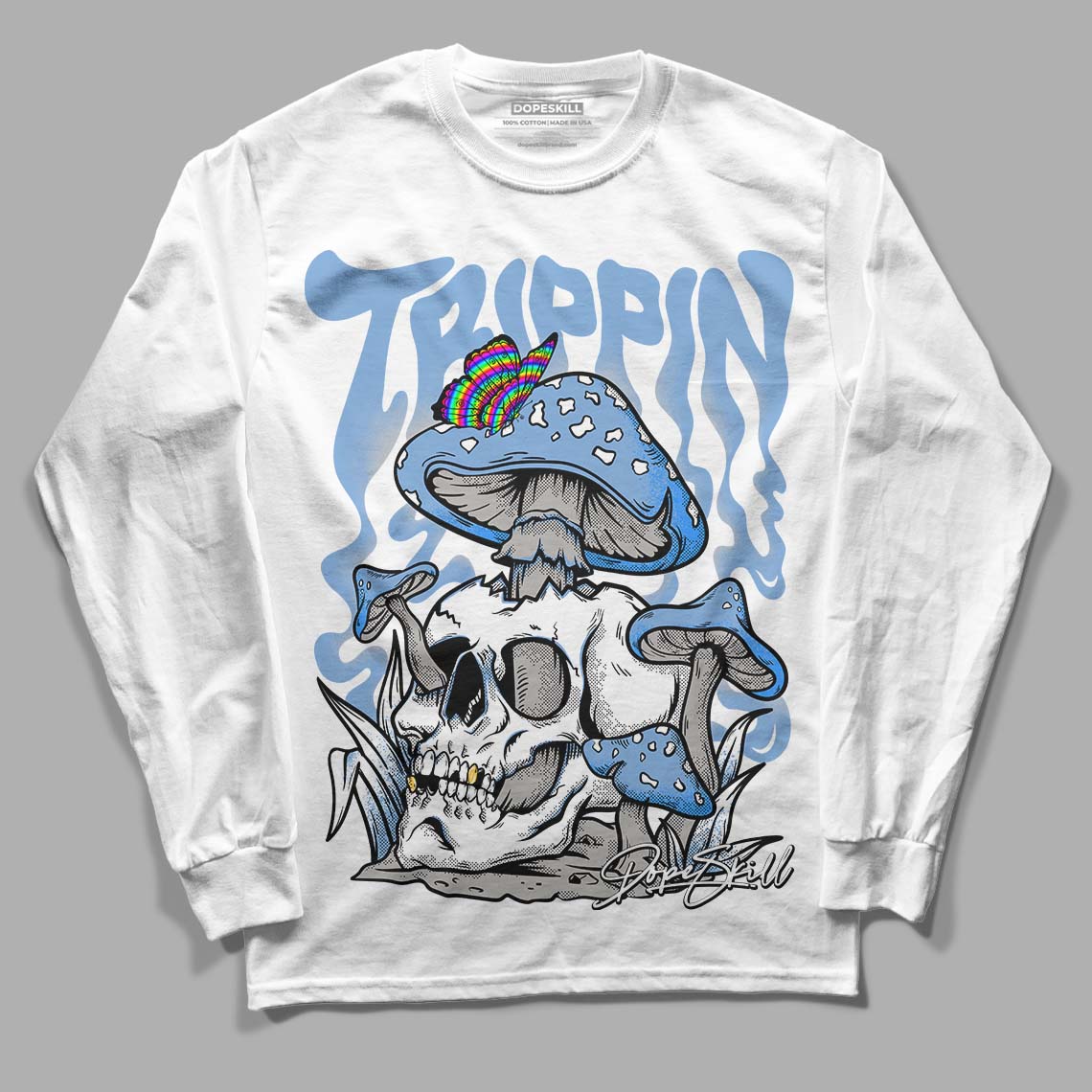 University Blue 5s superstreetwear Long Sleeve T-Shirt Trippin Graphic