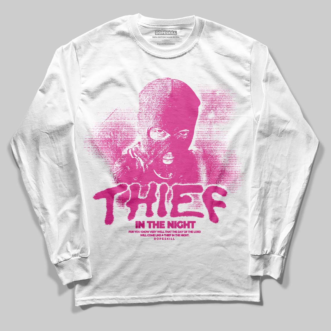 Triple Pink Dunk superstreetwear Long Sleeve T-Shirt Thief In The Night Graphic