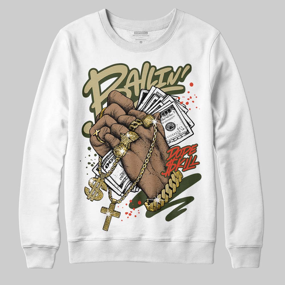 Olive Collection superstreetwear Sweatshirt Always Ballin' Graphic
