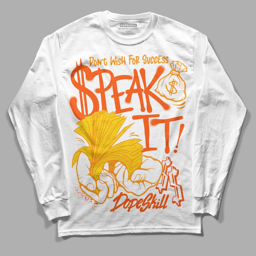 Yellow Ochre 6s superstreetwear Long Sleeve T-Shirt Speak It Graphic