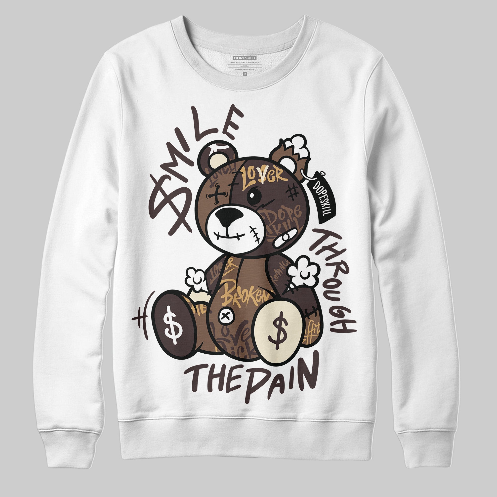 Earth 5s superstreetwear Sweatshirt Smile Through The Pain Graphic