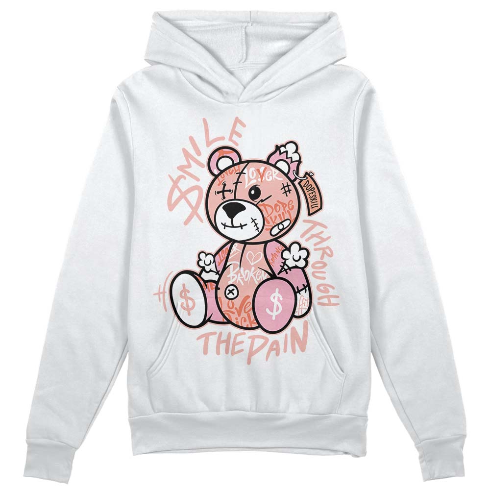 Legend Pink 11s superstreetwear Hoodie Sweatshirt Smile Through The Pain Graphic