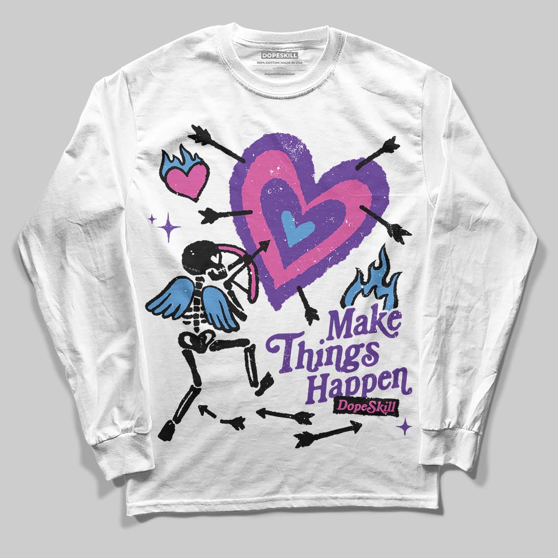 PURPLE Collection superstreetwear Long Sleeve T-Shirt Make Things Happen Graphic