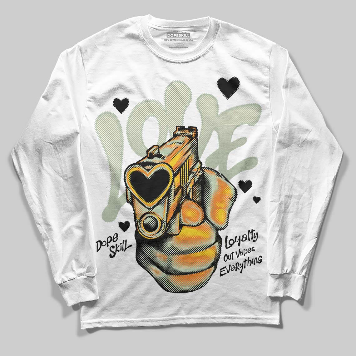 Seafoam 4s 2025 superstreetwear Long Sleeve T-Shirt Love Shot Graphic