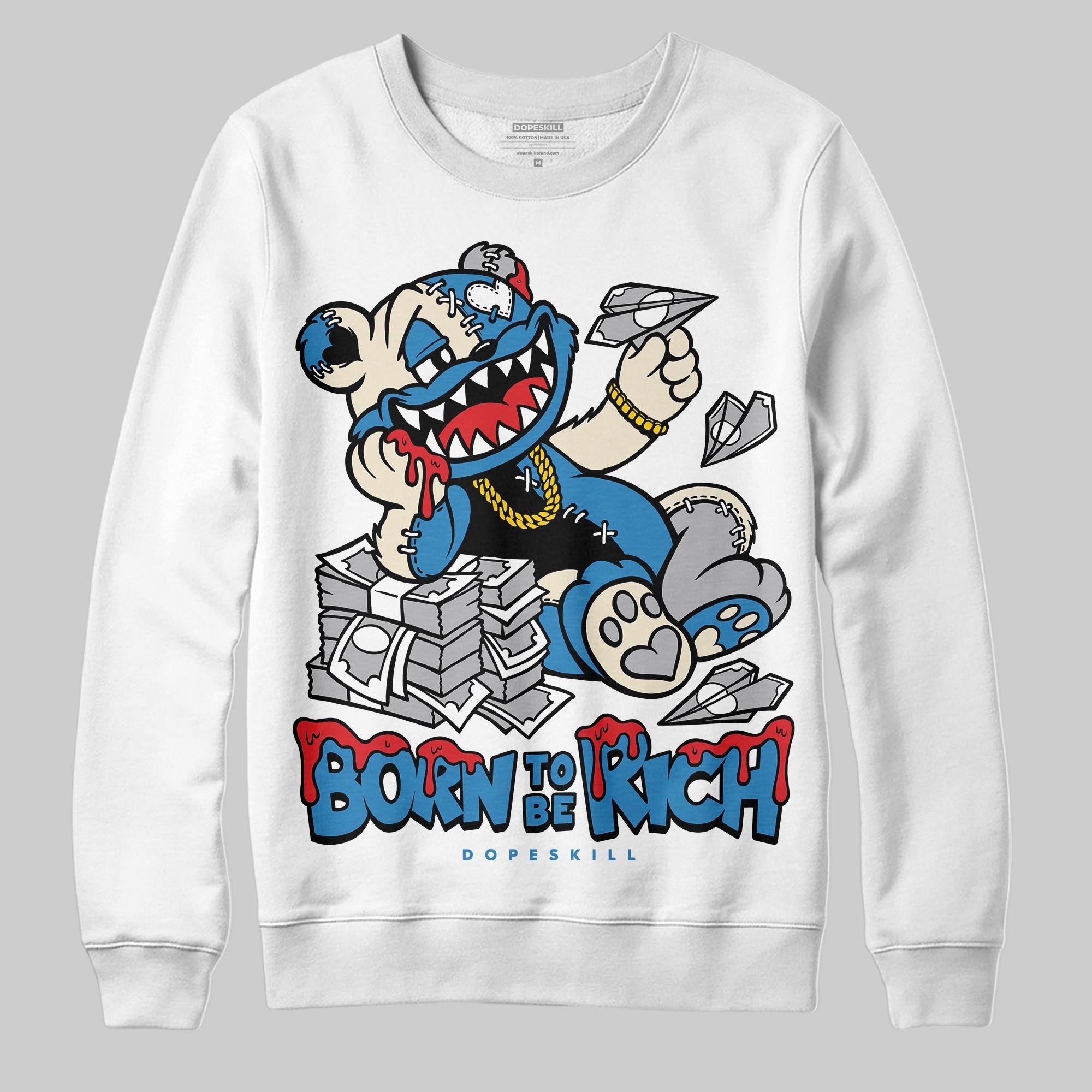 Rare Air 3s superstreetwear Sweatshirt Born To Be Rich Graphic