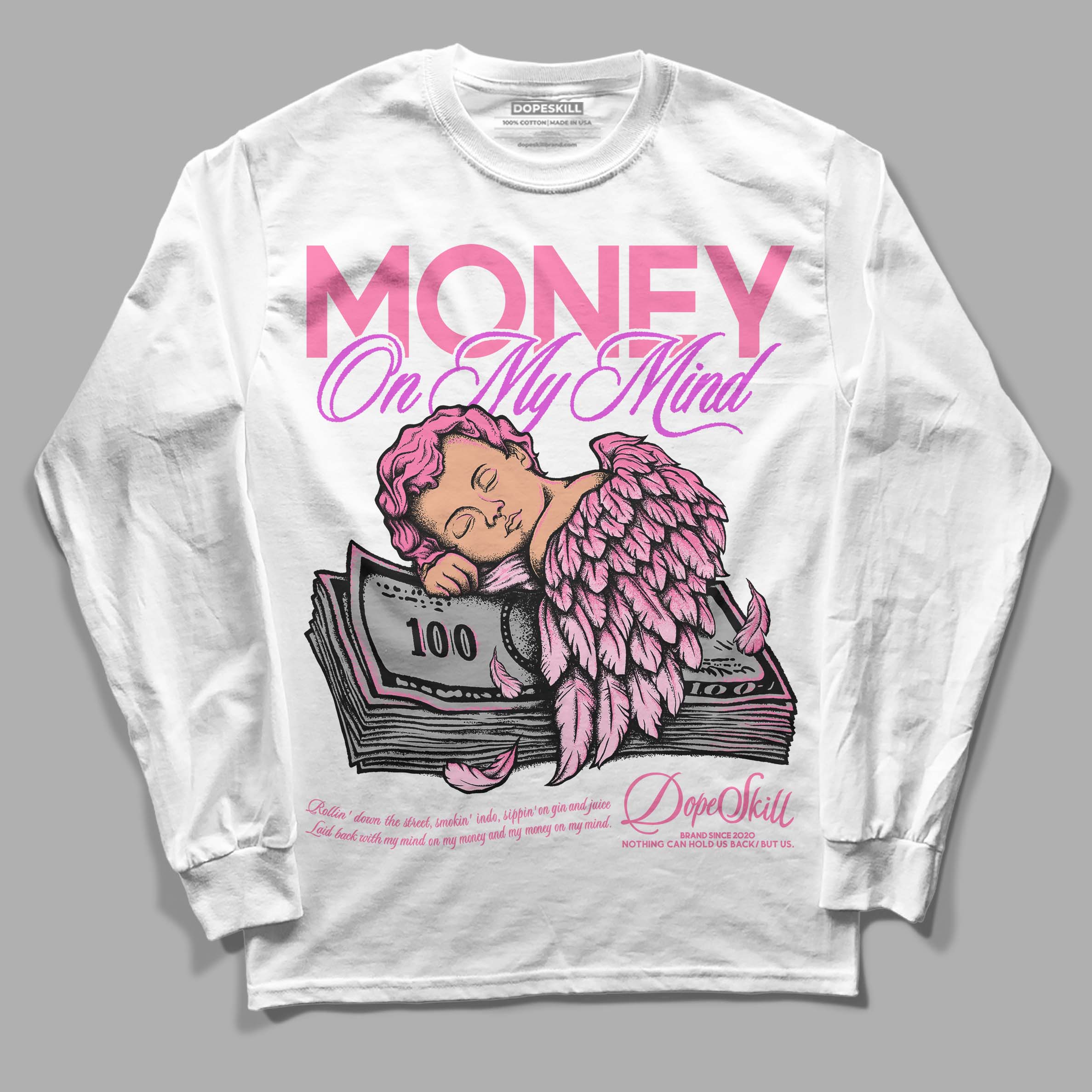 Dunk Low Pink Foam superstreetwear Long Sleeve T-Shirt MOMM Graphic