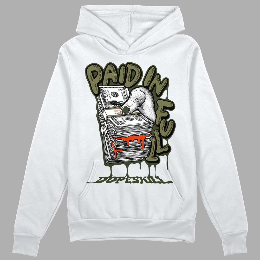 Olive Collection superstreetwear Hoodie Sweatshirt Paid In Full Graphic