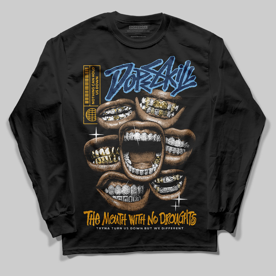 Retro Dunk From Above 4s superstreetwear Long Sleeve T-Shirt The Mouth With No Droughts Graphic