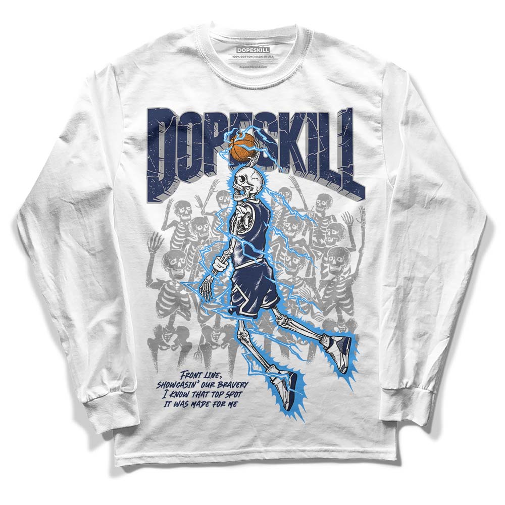 AJ Spizike White Obsidian superstreetwear Long Sleeve T-Shirt Thunder Dunk Graphic