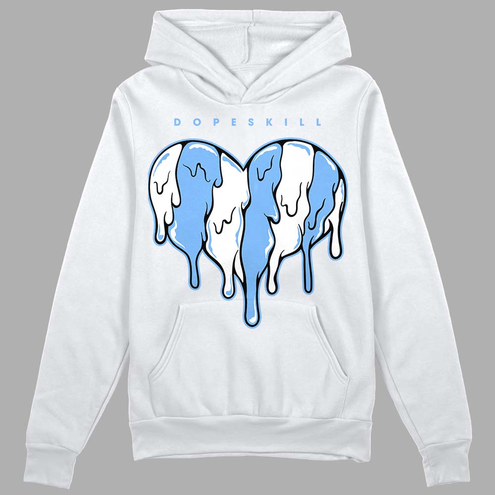 Powder Blue 9s superstreetwear Hoodie Sweatshirt Slime Drip Heart Graphic
