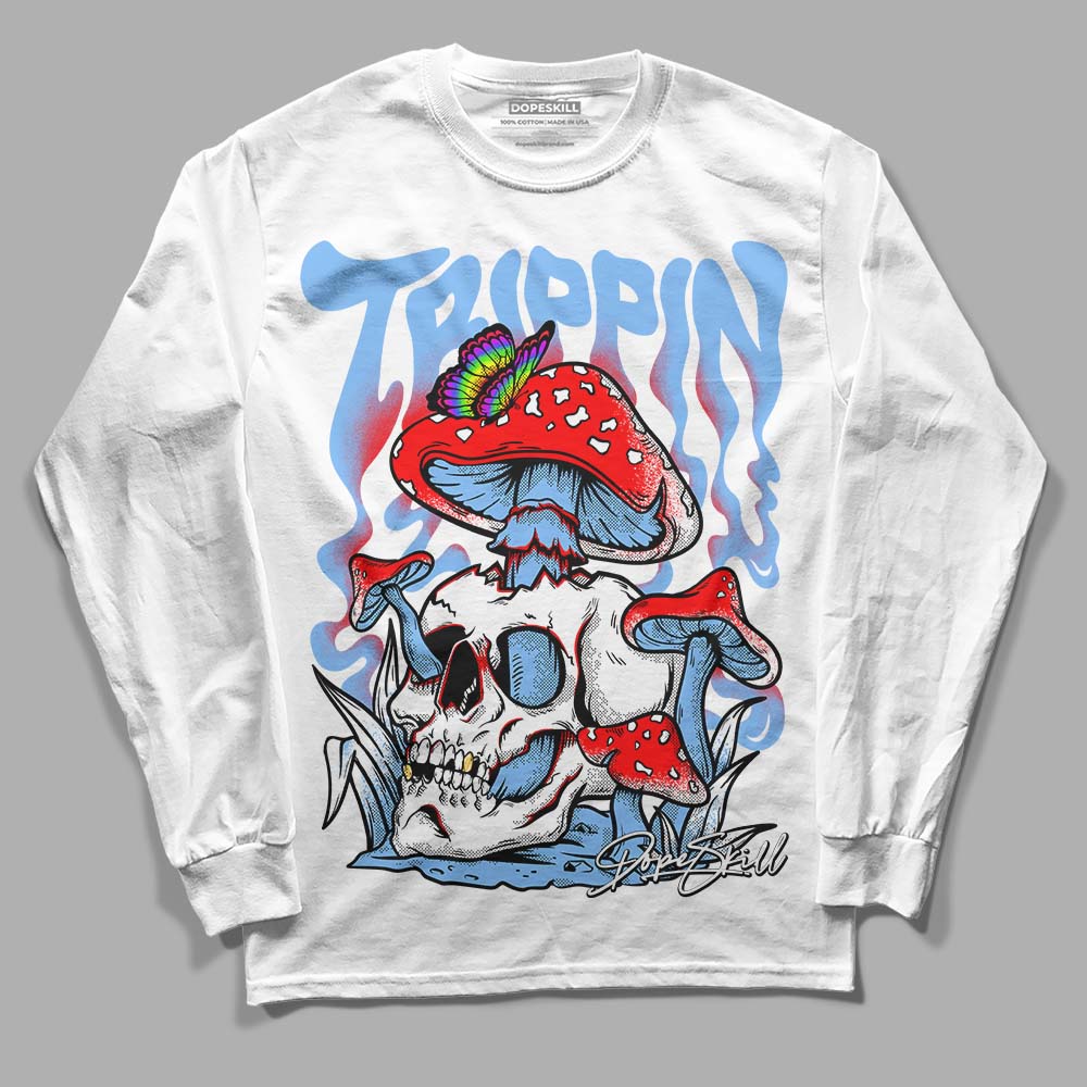 Powder Blue 9s superstreetwear Long Sleeve T-Shirt Trippin Graphic