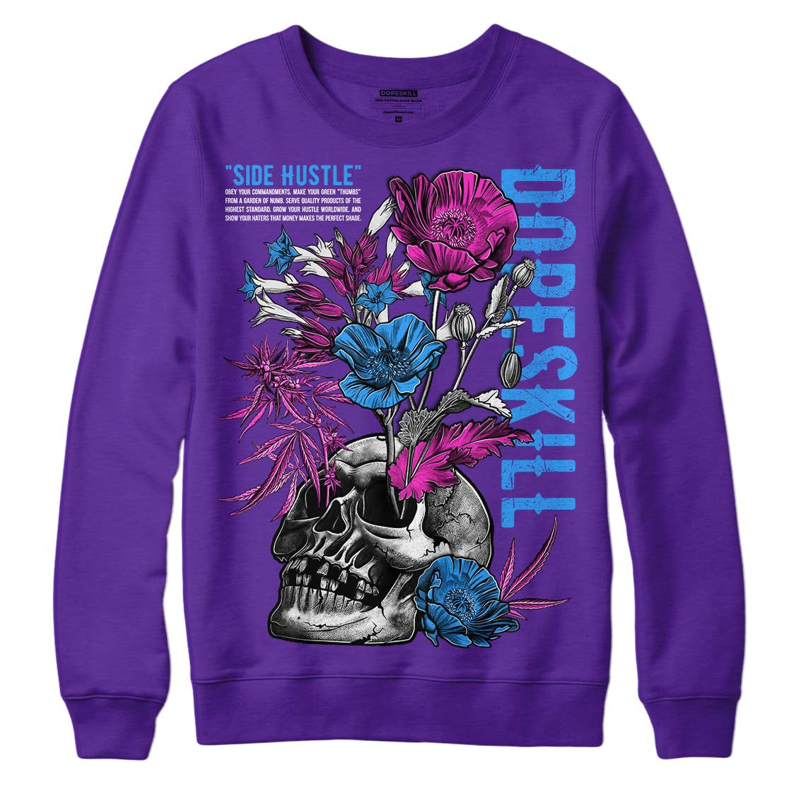 Court Purple 13s superstreetwear Purple Sweatshirt Side Hustle Graphic