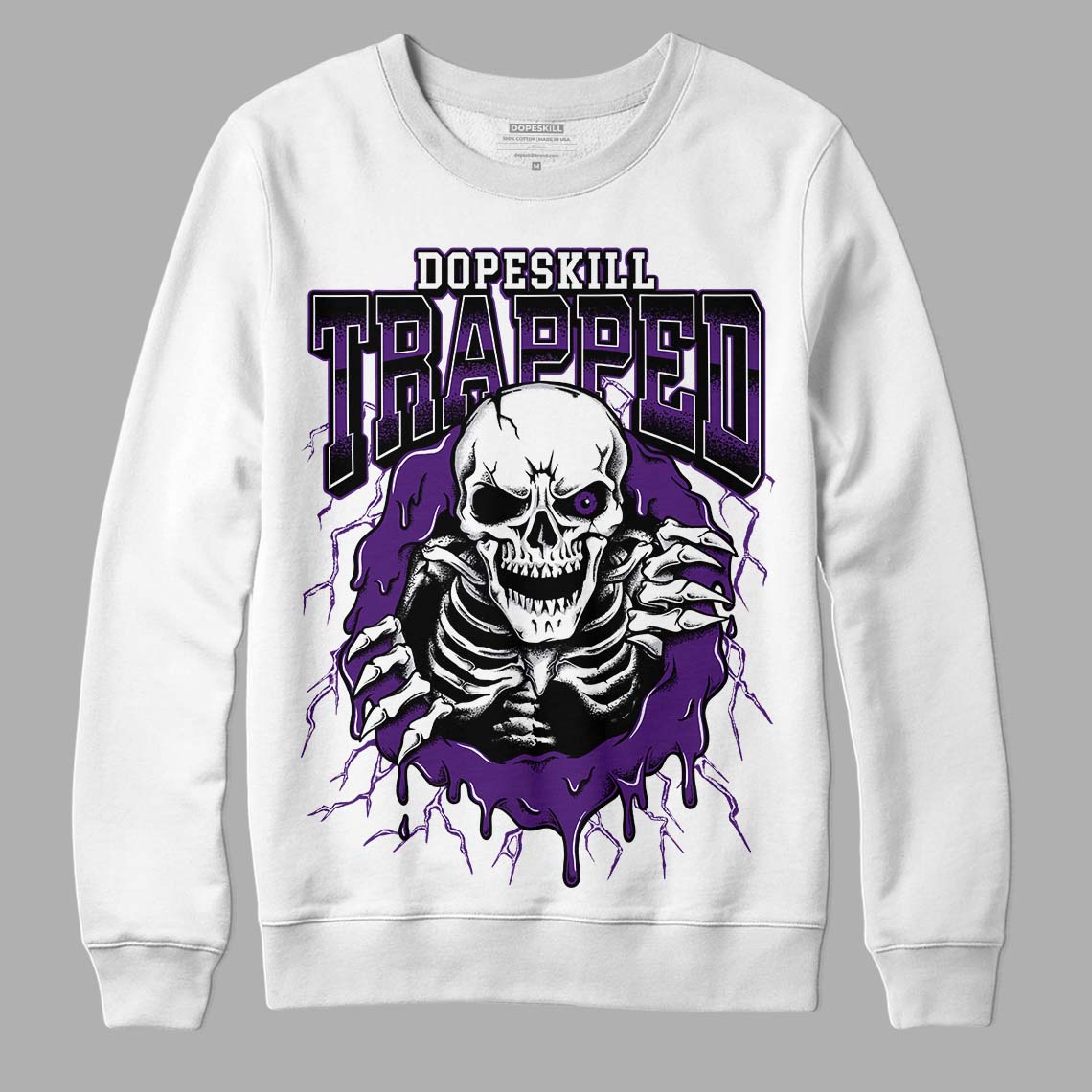 Field Purple 12s superstreetwear Sweatshirt Trapped Halloween Graphic